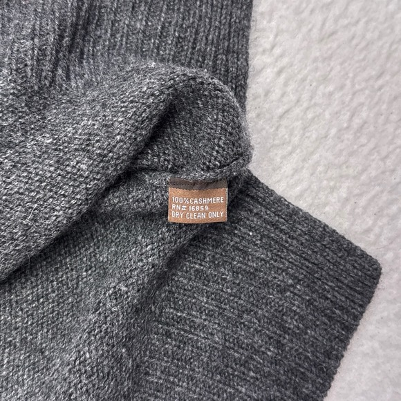 J McLaughlin Cashmere Sweater Womens Size XS Gray Mock Neck Pullover Casual - Picture 6 of 9